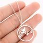 Eiffy Cartoon Chihuahua ECG Heartbeat Puppy Dog Earrings Pendant Necklace Pet Animal Hypoallergenic Jewelry for Women