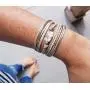 GelConnie Baroque Pearl Leather Cuff Bracelet Multi Strand Wrap Bracelets Magnetic Bohemian Bracelet for Women, Wife, Sister