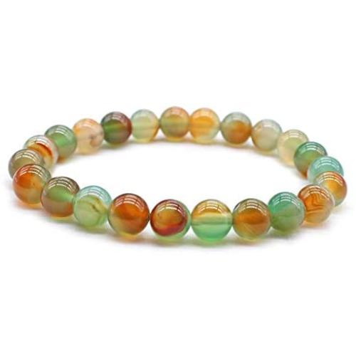 allentian Chakra Bracelets for Women, Lava Rock Essential Oil Diffuser Anxiety Bracelets, 8mm Healing Stone Beaded Bracelets 7''- Jewelry Gifts for Women