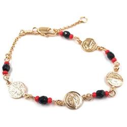Saint Benedict Crystal Beads Bracelet for Women Protection Jewelry