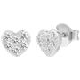 PAVOI 14K Gold Plated 925 Sterling Silver Earrings | Heart Stud Earrings | Gold Stud Earrings for Women