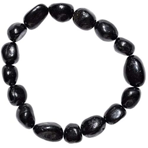 Zenergy Gems Charged Natural Gemstone Crystal Nugget Bead Bracelet + Selenite Charging Heart [Included]