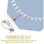 N+NITROLUBE Magnetic Therapy Necklace for Women Stainless Steel Necklace Pain Relief for Neck Arthritis Magnetic Jewelry Gift (Silver)