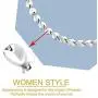 N+NITROLUBE Magnetic Therapy Necklace for Women Stainless Steel Necklace Pain Relief for Neck Arthritis Magnetic Jewelry Gift (Silver) N+NITROLUBE Magnetic Therapy Necklace for Women Stainless Steel Necklace Pain Relief for Neck Arthritis Magnetic Jewelry Gift (Silver)