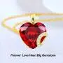 Heart Pendent Necklace for Women Girls Forever Love Heart Birthstone Necklaces Sterling Silver Gold Plated Birthday Fashion Jewelry Gift for Teen Girls Girlfriend Wife Mom Heart Pendent Necklace for Women Girls Forever Love Heart Birthstone Necklaces Sterling Silver Gold Plated Birthday Fashion Jewelry Gift for Teen Girls Girlfriend Wife Mom