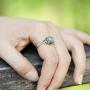 MOJO JEWELRY Handmade Unique Antique 925 Sterling Silver Adjustable Mood Ring