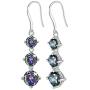 Aurora Tears 925 Sterling Silver Women Mystic-Rainbow-Topaz Jewelry Crystal Necklace Earrings Ring Sets Fashion Statement Jewellery