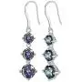 Aurora Tears 925 Sterling Silver Women Mystic-Rainbow-Topaz Jewelry Crystal Necklace Earrings Ring Sets Fashion Statement Jewellery