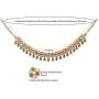 Touchstone ''Contemporary Kundan Collection Indian Bollywood Traditional Mughal Kundan polki Look Designer Jewelry Necklace Set for Women in Gold Tone Touchstone ''Contemporary Kundan Collection Indian Bollywood Traditional Mughal Kundan polki Look Designer Jewelry Necklace Set for Women in Gold Tone