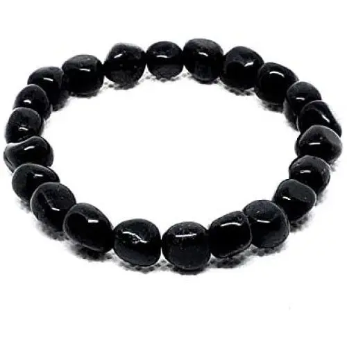 8mm Black Tourmaline 7.5'' Stretch Bracelet with Selenite Tumbled Stone for recharging. Natural Healing Stones for Stress, Anxiety Relief EMF Protection 8mm Black Tourmaline 7.5'' Stretch Bracelet with Selenite Tumbled Stone for recharging. Natural Healing Stones for Stress, Anxiety Relief EMF Protection