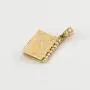 Religious Jewelry by FDJ Polished 10k Gold 3D Holy Bible Book w/Lords Prayer Pendant Necklace