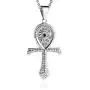 HZMAN CZ Eye of Horus Egypt Protection Pendant Coptic Ankh Cross Religious Stainless Steel Necklace HZMAN CZ Eye of Horus Egypt Protection Pendant Coptic Ankh Cross Religious Stainless Steel Necklace