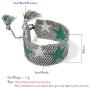 Beaded Bracelets Bangles for Women Boho Star Pattern Seed Beads Bracelet Cuff Bracelet Friendship Weave Tassel Jewelry