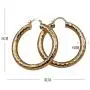 Redhithot Lots 4 Pieces/Set 18K Gold Plated - Big Hollow Geometry Carved Multilayer Circle Bling Bling Boho Beach Hoop Stud Earrings Jewelry for Women Girls Lady