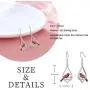 Cardinal Earrings 925 Sterling Silver Cute Red Bird Drop Dangle Earrings Hypoallergenic Jewelry Memorial Gifts for Women Friends Cardinal Earrings 925 Sterling Silver Cute Red Bird Drop Dangle Earrings Hypoallergenic Jewelry Memorial Gifts for Women Friends