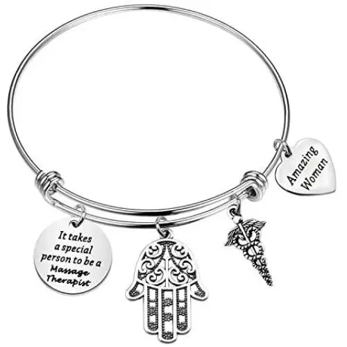 Massage Therapist Gift Massage Therapist Jewelry for Women Healing Hand Charm Bracelet It Takes a Special Person to Be a Massage Therapist Appreciation Gift