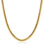 ACC PLANET Layered Choker Necklace 14K Real Gold Plated Figaro Chain Necklace Special Mothers Gifts Gold Chain Layering Necklace for Women Girls Jewelry