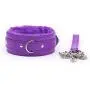 Punk PU Leather Collar Leash Neck Choker Necklace Adjustableb Chain Detachable Belt Metal O-Ringfor Women Men Cosplay Gothic Sexy Party Costume Accessory-Purple 1 Punk PU Leather Collar Leash Neck Choker Necklace Adjustableb Chain Detachable Belt Metal O-Ringfor Women Men Cosplay Gothic Sexy Party Costume Accessory-Purple 1