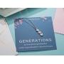 Generations Necklace - Sterling Silver Three Hearts Infinity Gene Necklace for Grandma Mom Granddaughter, Birthday Jewelry Mothers Day Gift