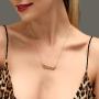 Modyle 18K Gold Plated Constellation Zodiac Necklaces Jewelry for Women Antique Style Designed Letter Taurus Aries Necklaces