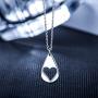CHICLOVE Mother Daughter Jewelry Sets for Two, Cutout Heart Necklaces, 2 Sterling Silver Necklaces