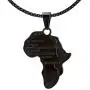 Fusamk Punk Stainless Steel Africa Map Tag Pendant Letter Necklace,22inches Chain Fusamk Punk Stainless Steel Africa Map Tag Pendant Letter Necklace,22inches Chain