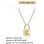 Turandoss Gold Initial Lock Necklaces for Women, 14K Gold Plated Dainty Personalized Initial CZ Letter Padlock Pendant Gold Lock Necklaces for Women Girls Trendy Jewelry Gifts Turandoss Gold Initial Lock Necklaces for Women, 14K Gold Plated Dainty Personalized Initial CZ Letter Padlock Pendant Gold Lock Necklaces for Women Girls Trendy Jewelry Gifts
