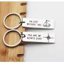 Ankiyabe Youre My North Star & Im Lost Without You Couples Keychains Set Keyring Gift for Her or Him Boyfriend Girlfriend Husband Wife Gift Set
