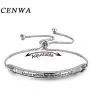 CENWA Christian Gift Religious Bracelet Jewelry Psalm 46:5 God is Within Her She Will Not Fall Zircon Bracelet Bible Verse Bracelet Gift