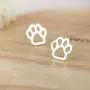 3Pcs Cat Claw Earrings Small Hedgehog Rabbit Stud Earrings Stainless Steel Cute Animal Earrings for Girls Teen Lovely Jewelry Set