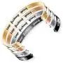 BEAUTY CHARM Bracelets Inspirational Gifts for Men Women Teens Girls, Stainless Steel Personalized Engraved Positive Quote Keep Going Bracelets Cuff Bangle Motivational Encouragement Jewelry Gifts BEAUTY CHARM Bracelets Inspirational Gifts for Men Women Teens Girls, Stainless Steel Personalized Engraved Positive Quote Keep Going Bracelets Cuff Bangle Motivational Encouragement Jewelry Gifts