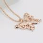 Comelyjewel Necklace Hollow Crystal Butterfly Pendant Necklace Jewelry for Women Girl Birthday Gifts Durable and Useful