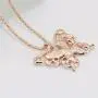 Comelyjewel Necklace Hollow Crystal Butterfly Pendant Necklace Jewelry for Women Girl Birthday Gifts Durable and Useful