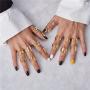 Gold Bold Initial Letter Open Ring for Teen Girls Adjustable Women Statement Rings Party Women’s Signet Ring Gold Plated Open Alphabet Rings|Letter A to Z