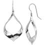 Silpada Glory Daze Hammered Teardrop Drop Earrings in Sterling Silver