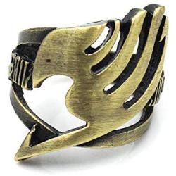 EXTREE Fairy Tail Gold and Silver Necklace Anime Cosplay Accessories Pendants and Ring