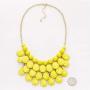 JANE STONE Fashion Floating Bubble Necklace Teardrop Bib Collar Statement Jewelry for Women
