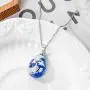 Konpicca Blue Sky Cloud Resin Necklace Transparent Resin Round Ball Teardrop Moon Pendant Necklace for Women Girls Adjustable Konpicca Blue Sky Cloud Resin Necklace Transparent Resin Round Ball Teardrop Moon Pendant Necklace for Women Girls Adjustable