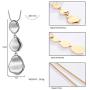 welbijoux Long Pendant Necklaces for Women Multi-Layer Pendant Y Necklace Set Statement Pendant Chic Jewelry for Girls