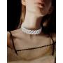 Besteel 3Pcs Infinity Rhinestone Crystal Chokers for Women Wedding Bridal Necklaces Jewelry Gift