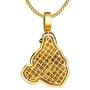 KMASAL Iced Out Fitness Gorilla Pendent Hip Hop Copper Base 18K Gold Plated Fully AAA+ Cubic Zirconia Simulated Diamond Necklace for Men Women Charm Gift Jewelry with Stainless Steel Rope Chain