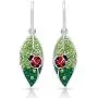 BLING BIJOUX Colorful Leaf with Lady Bug Lucky Crystal Dangle Earrings for Women & Girls, Never Rust 925 Sterling Silver with Free Breathtaking Gift Box for a Special Moment of Love BLING BIJOUX Colorful Leaf with Lady Bug Lucky Crystal Dangle Earrings for Women & Girls, Never Rust 925 Sterling Silver with Free Breathtaking Gift Box for a Special Moment of Love