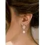SWEETV Teardrop Bridal Wedding Earrings for Women, Brides, Birdesmaids, Crystal Cubic Zirconia Drop Earrings for Prom Jewelry Gifts