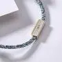 925 Sterling Silver Mutual Attraction Rope Braided Couple Distance Bracelets Vows Of Eternal Love Charm Pendants With Magnetic Bells 2 PCS Gift Jewelry Set For Women Men …