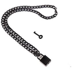 Black Padlock Necklace for You Chain Necklace - Collar Stainless Steel Necklace For Men/Handmade Necklace/The Best Gift For men