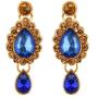 Efulgenz Indian Bollywood Crystal Rhinestone Gold Plated Choker Necklace Earring Maangtikka Statement Jewelry Set