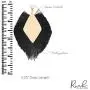RIAH FASHION Bohemian Silky Thread Tassel Statement Drop Earrings - Geometric Strand Fringe Diamond Fan, Triangle Duster Dangles