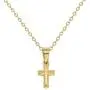 In Season Jewelry 14k Gold Plated Religious Small Cross Pendant Necklace Babies Kids 16'' In Season Jewelry 14k Gold Plated Religious Small Cross Pendant Necklace Babies Kids 16''