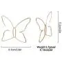 D.Rosse Large Boho Hollow Line Butterfly Earrings Gold Drop Dangle Beach Earrings Simple Stylish Dainty Pendant Silver Hoop Earrings for Women and Girls