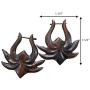 UMBRELLALABORATORY Natural Wooden Tribal Organic Boho Earrings Wood Hawaiian Jewelry for Women Men